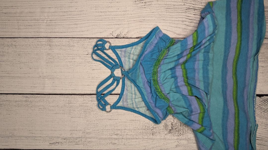 Halter Cross Back Dress - 6