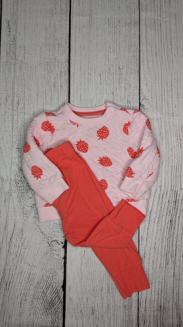 Quilted Strawberry Set - 9mo