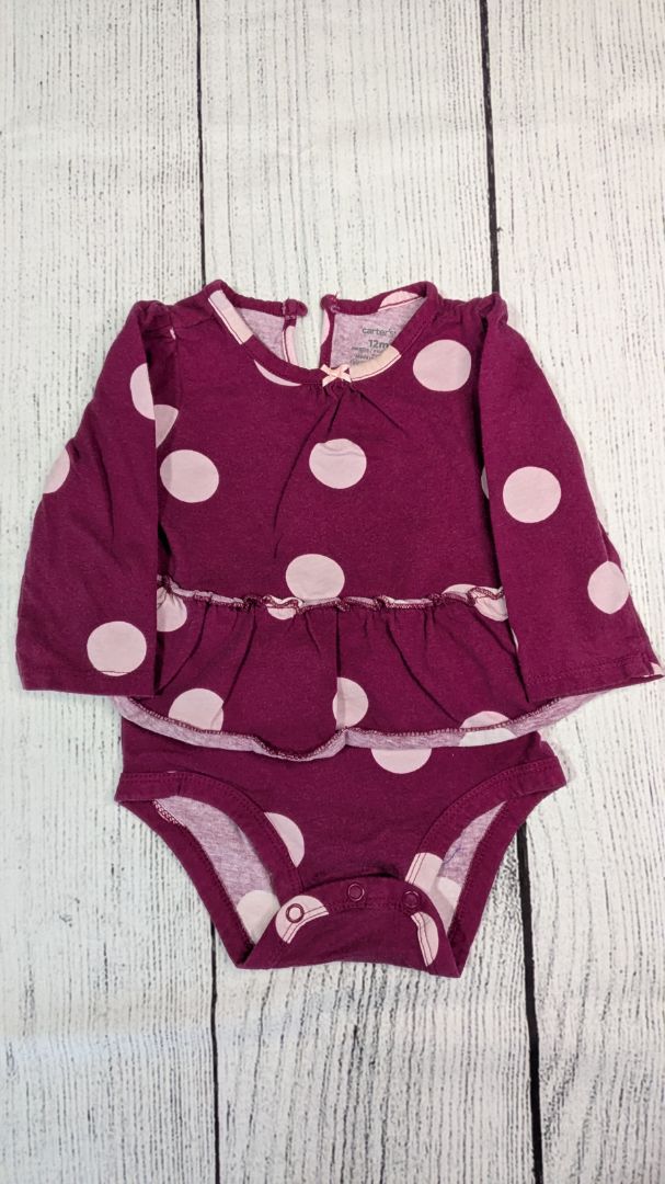 Carters Polka Dot Long Sleeve - 12mo