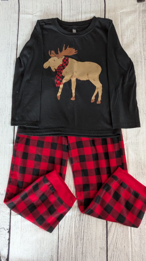Carters Moose Fleece Pajama Set - 7