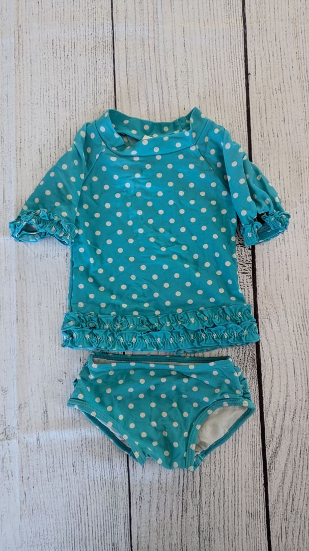 Ruffle Butt Polka Dot Ruffle Swimsuit - 12mo