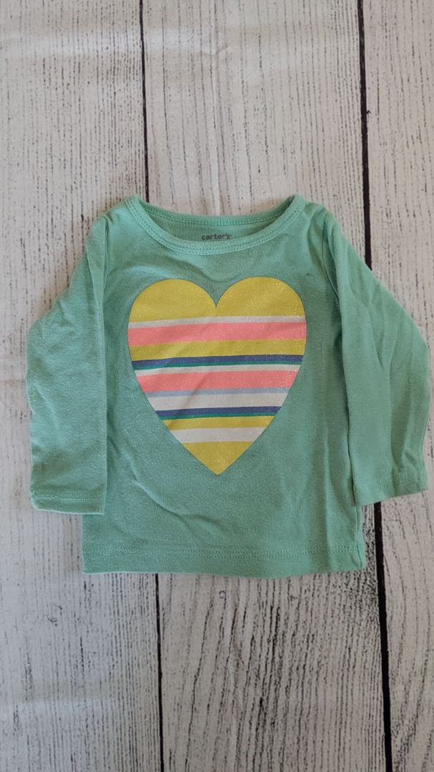 Carters Heart Long Sleeve - 6mo