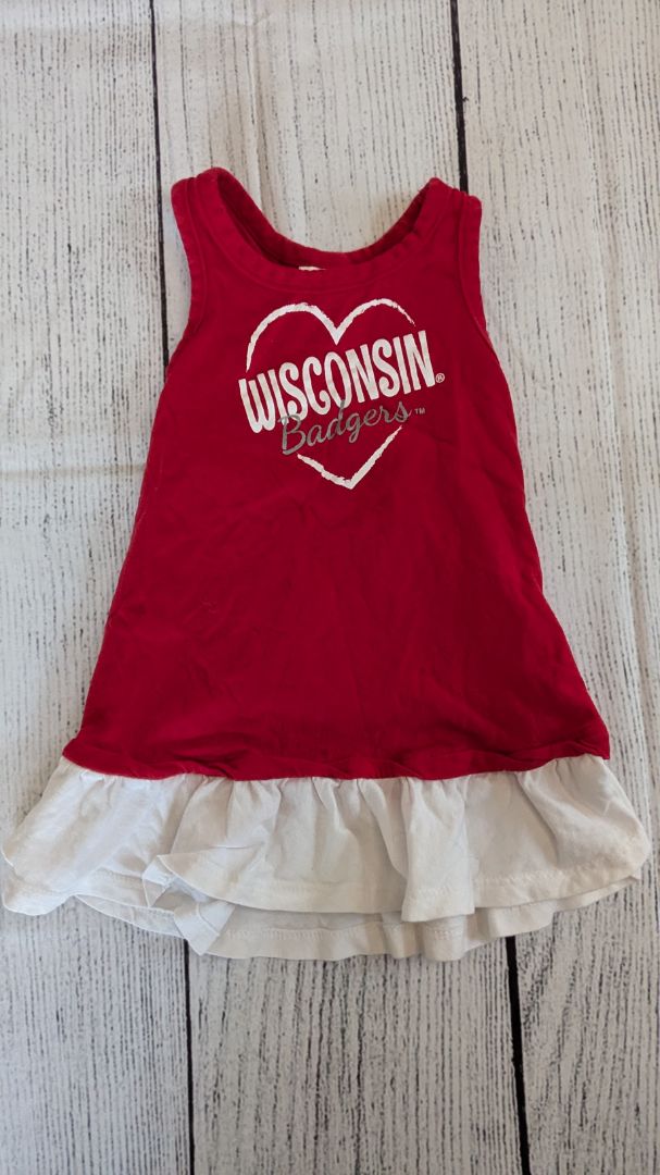 Knights Apparel WI Badgers Dress - 12mo