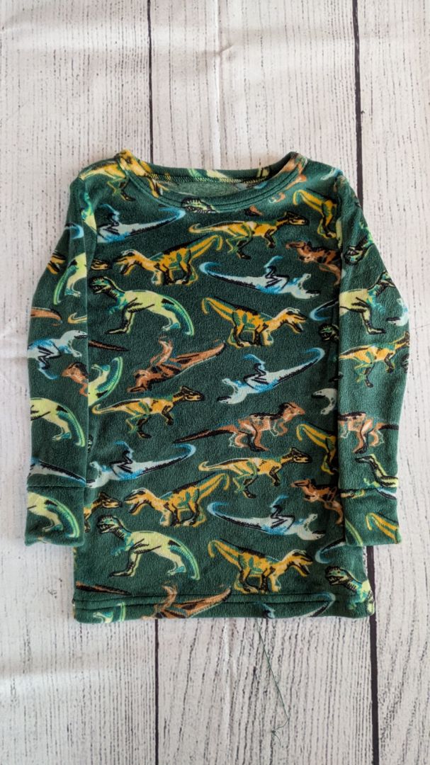Cat & Jack Fleece Dino Pajama Shirt - 18mo