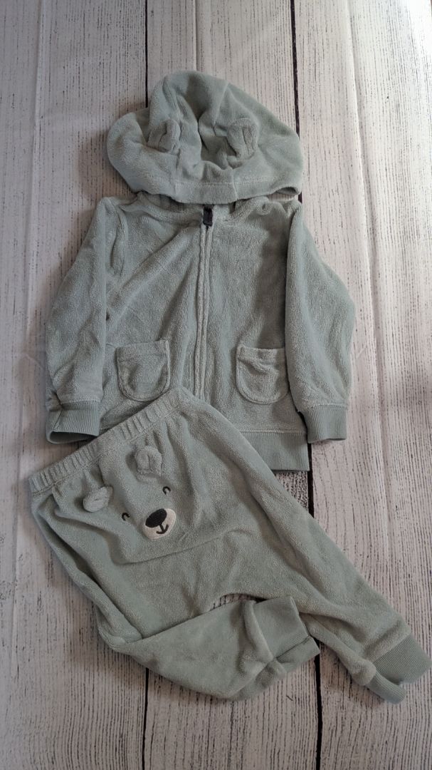 Carters Bear Zip-Up Outfit - 9mo
