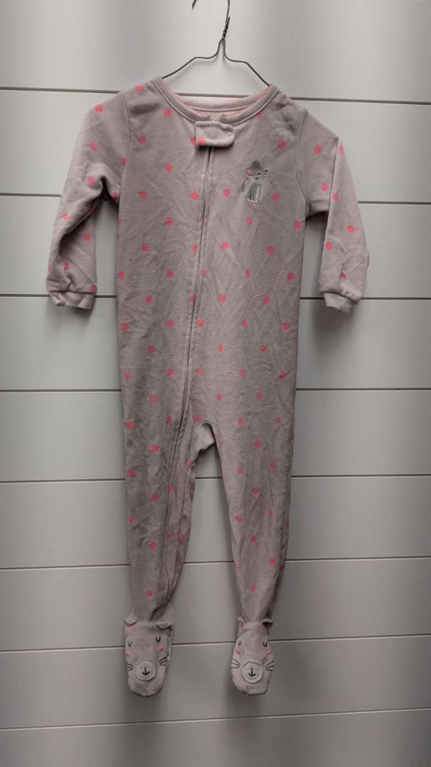Carters Mouse Fleece Pajamas - 2t