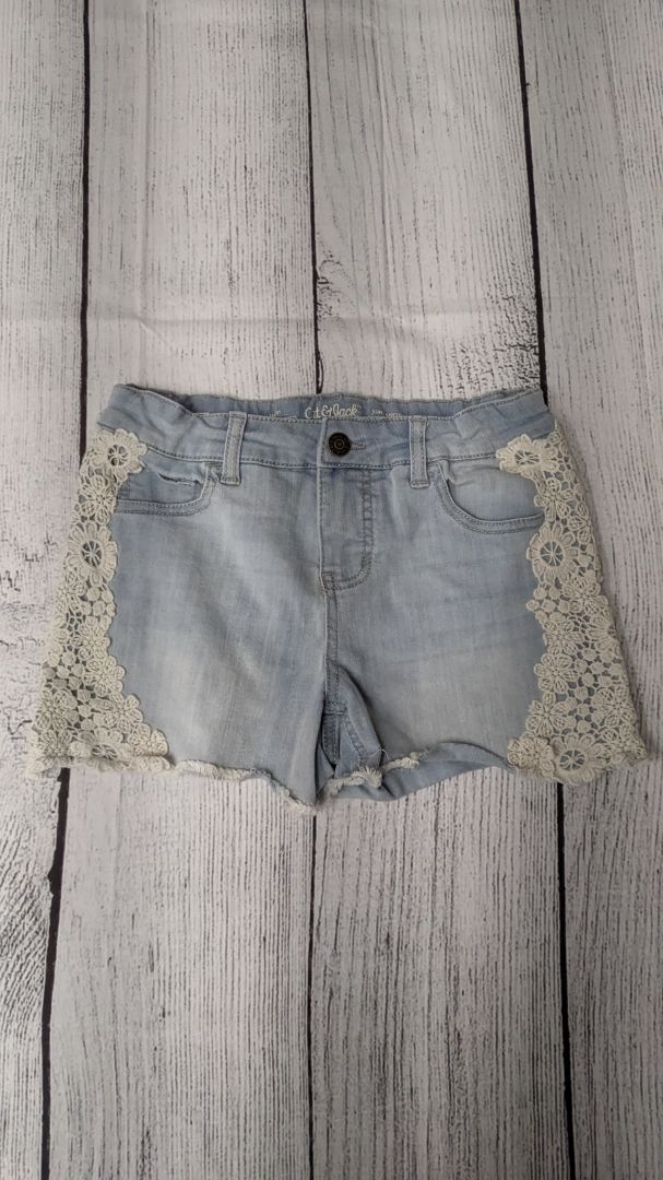 Cat & Jack Jean Lace Shorts - 12