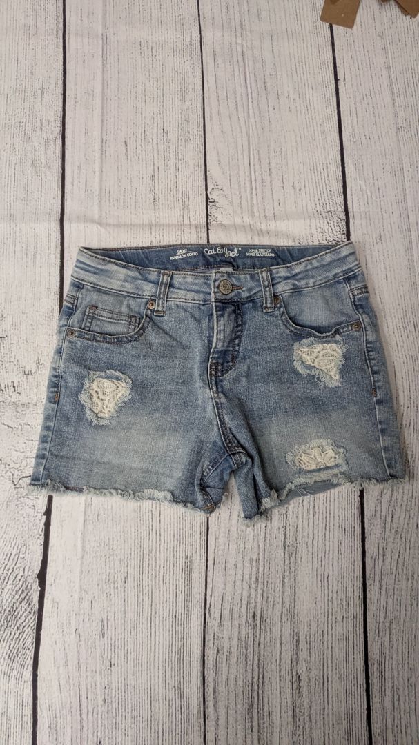 Cat & Jack Jean Lace Shorts - 12