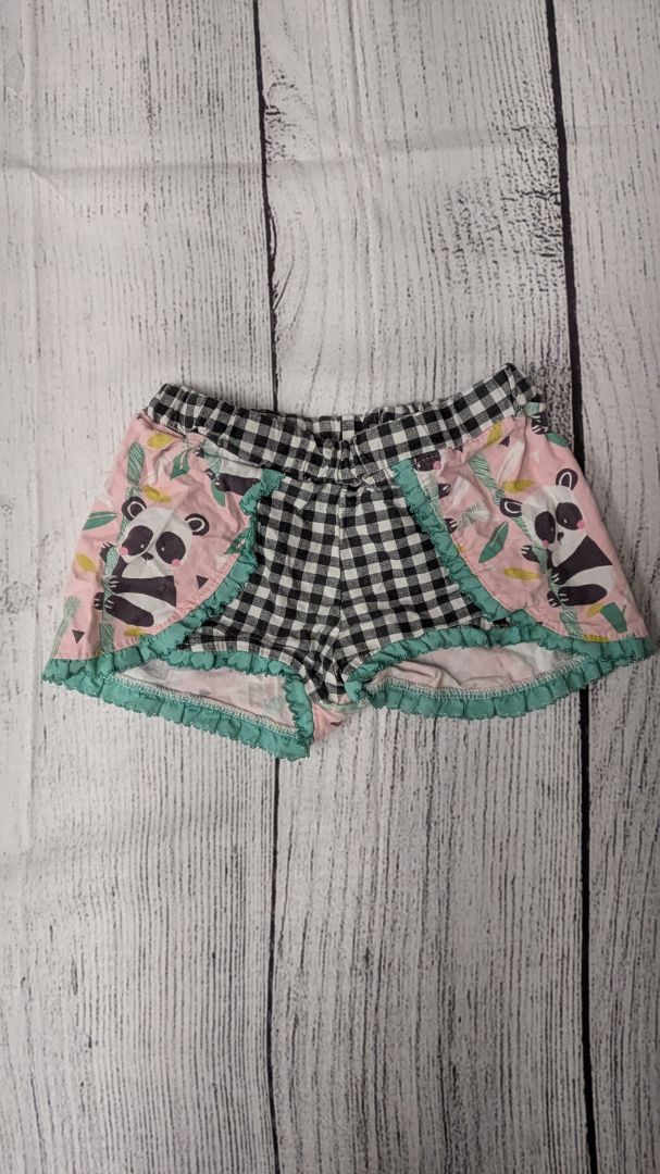 Panda Ruffle Shorts - 18mo