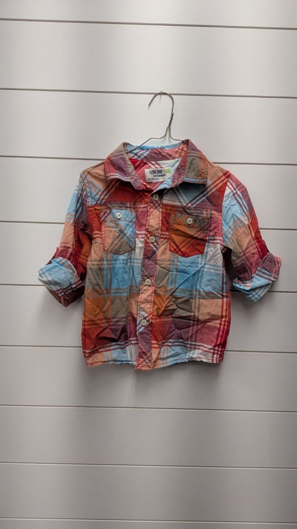 Oshkosh Plaid Long Sleeve - 5t