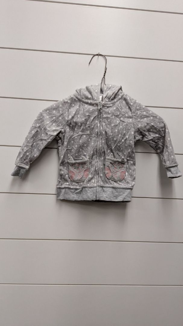 Carters Fleece Owl Zip-Up Jacket - 9mo
