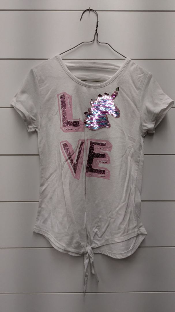 Beautees "Love" Sequin Short Sleeve - 10