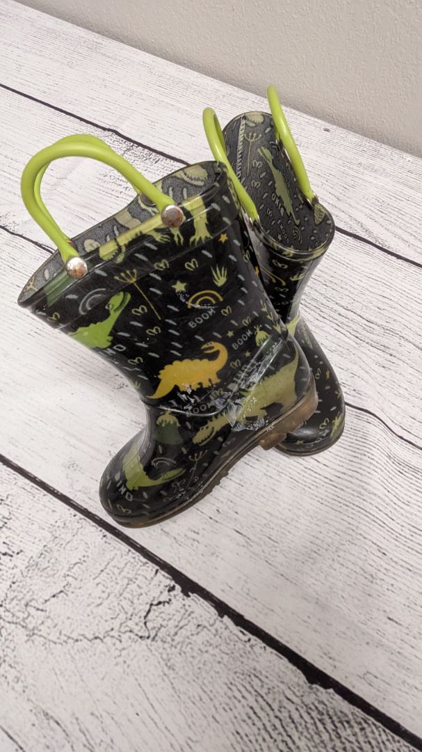 Dinosaur Rain Boots - 8