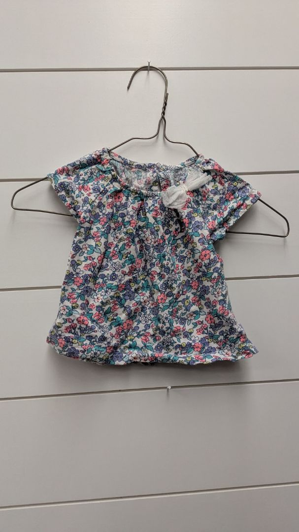 Carters Floral Short Sleeve Twin Set (2) - 3mo