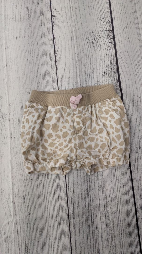 Cherokee Cheetah Print Shorts - 12mo
