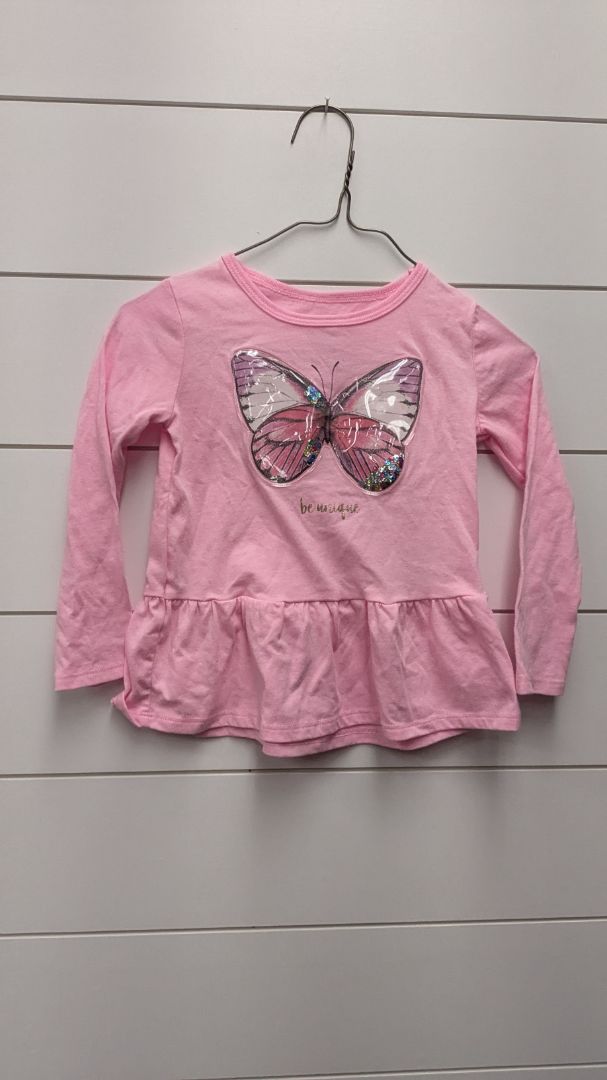 Carters Butterfly Sequin Long Sleeve - 2t