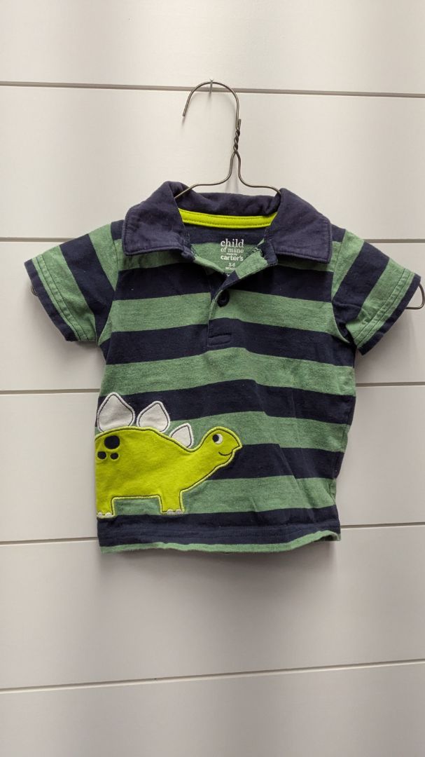 Carters Dinosaur Short Sleeve Polo - 6mo