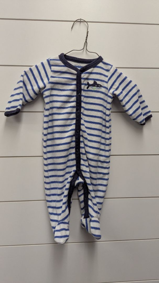 Carters Shark Pajamas - 3mo