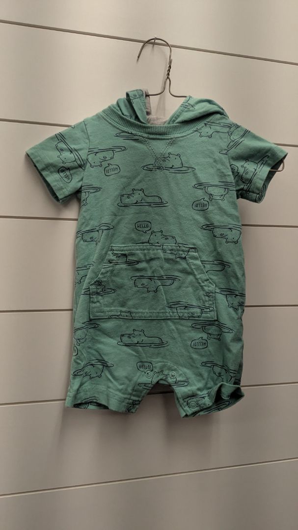 Carters Hooded Hippo Jumper - 9mo