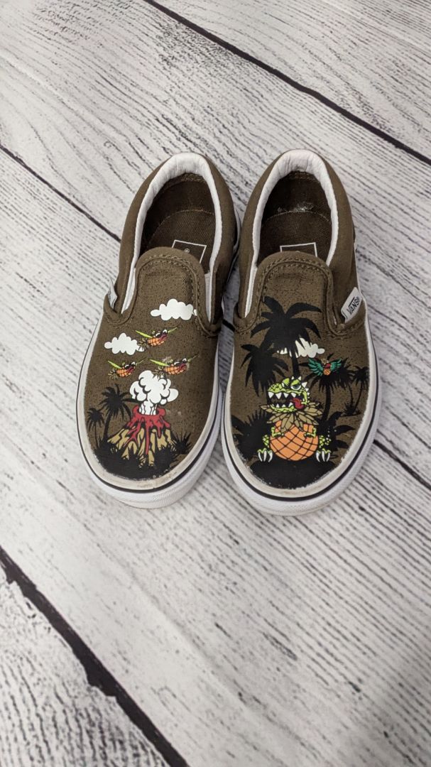 Vans Dinosaur Slip-on's - 10.5