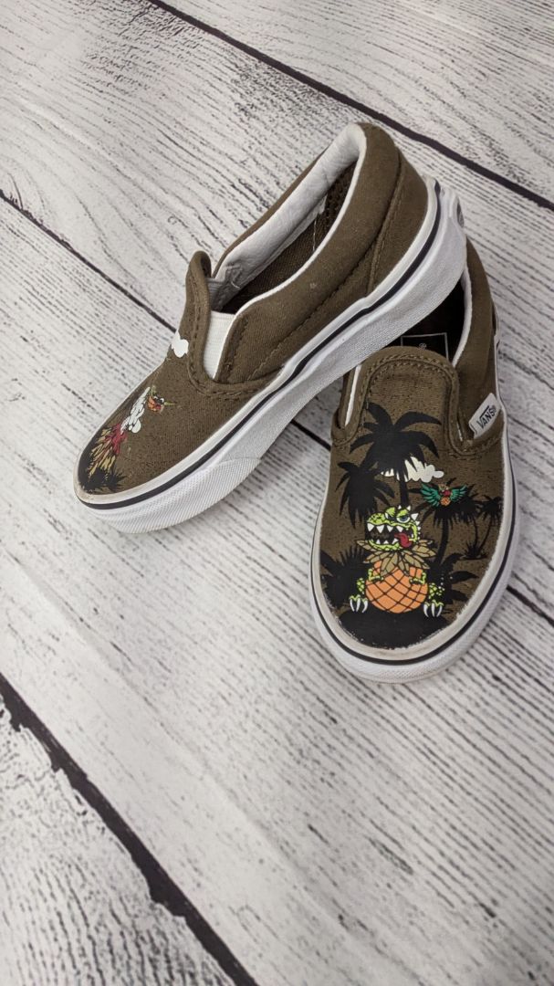 Vans Dinosaur Slip-on's - 10.5