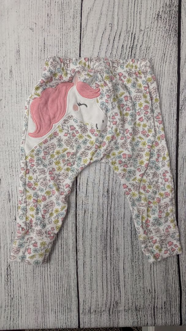 Carters Floral Unicorn Pants - 6mo