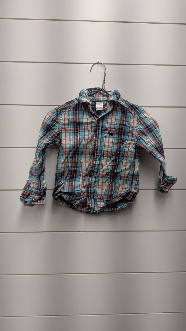 Carters Long Sleeve Flannel - 2t