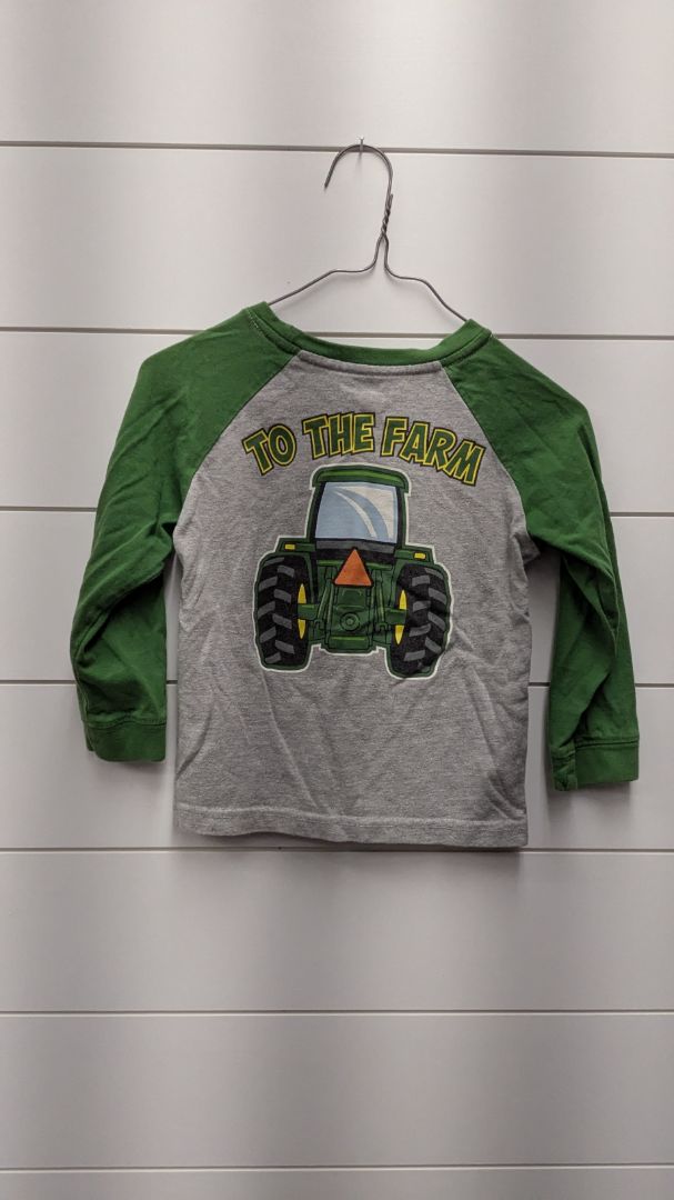 John Deere Tractor Long Sleeve - 2t