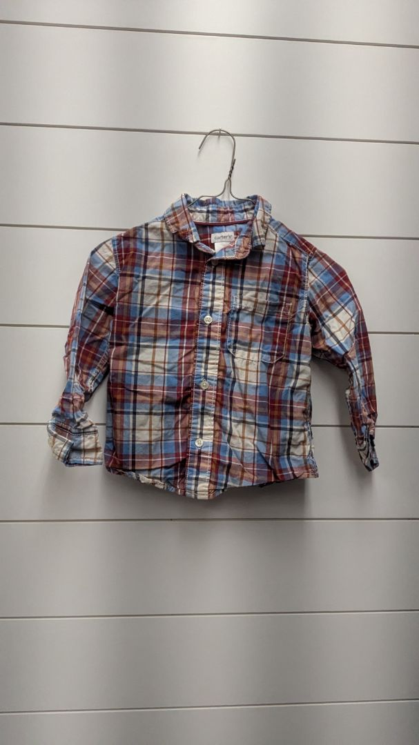Carters Long Sleeve Flannel - 2t