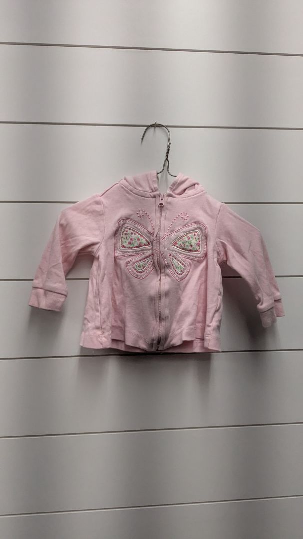Butterfly Zip-Up Sweatshirt - 6mo