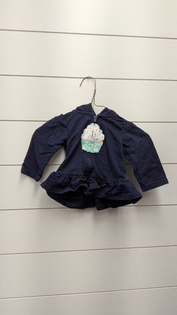 Carters Cupcake Zip-Up Sweatshirt - 6mo