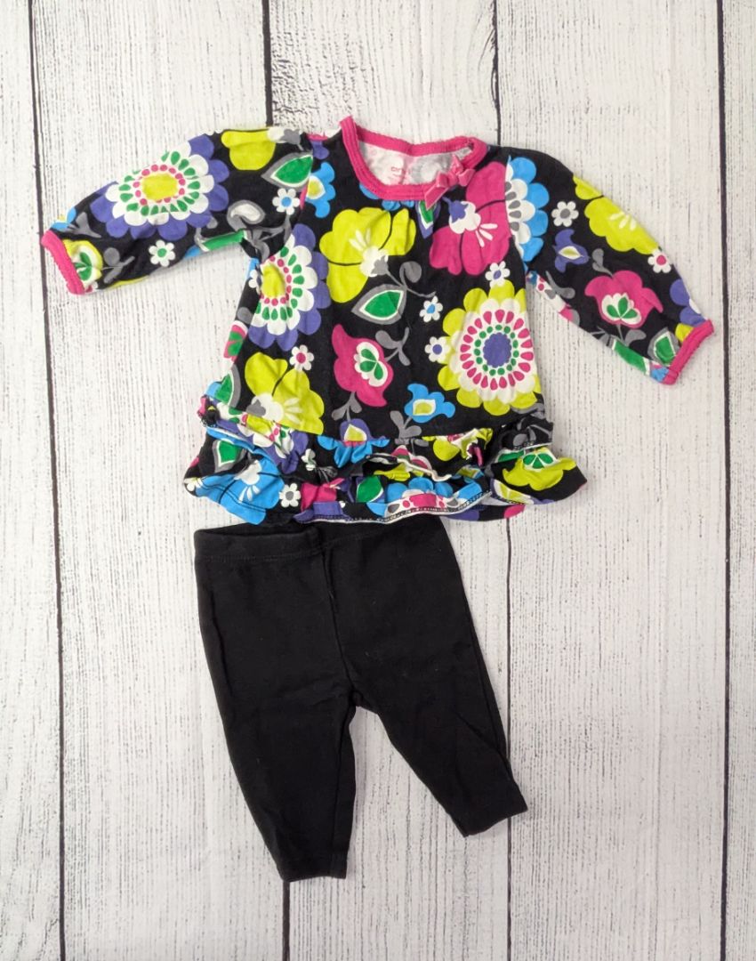 Carters Floral Outfit - 3mo