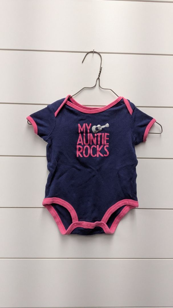 Carters "My Auntie Rocks" Short Sleeve - 3mo