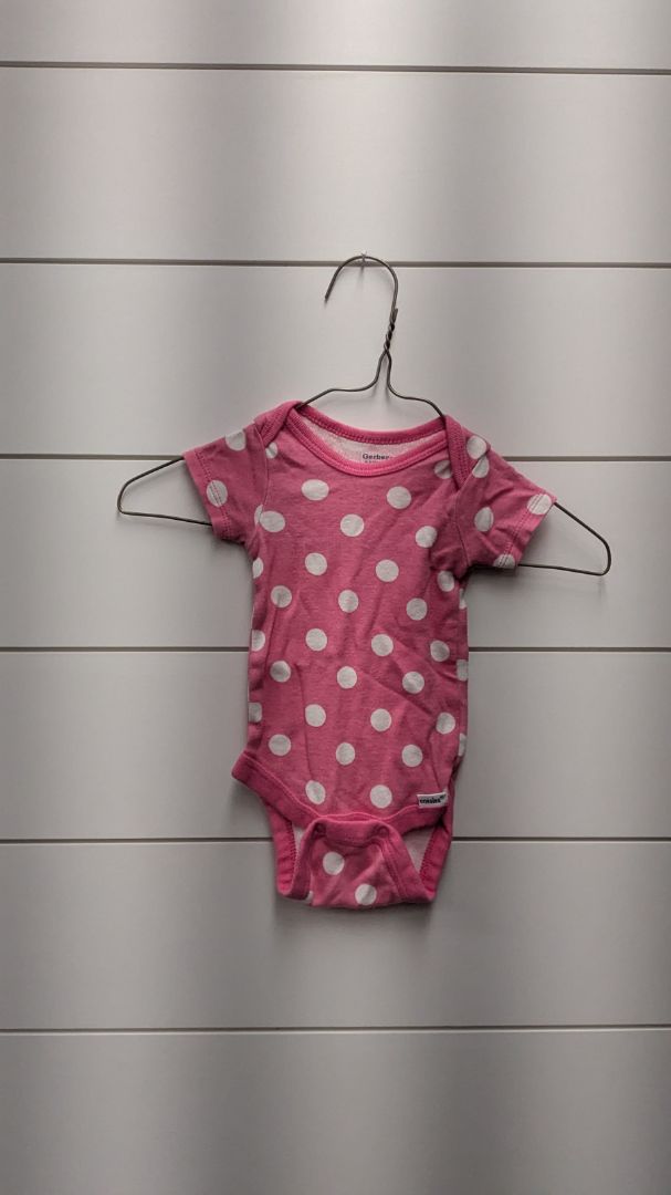Gerber Polka Dot Short Sleeve - 3mo