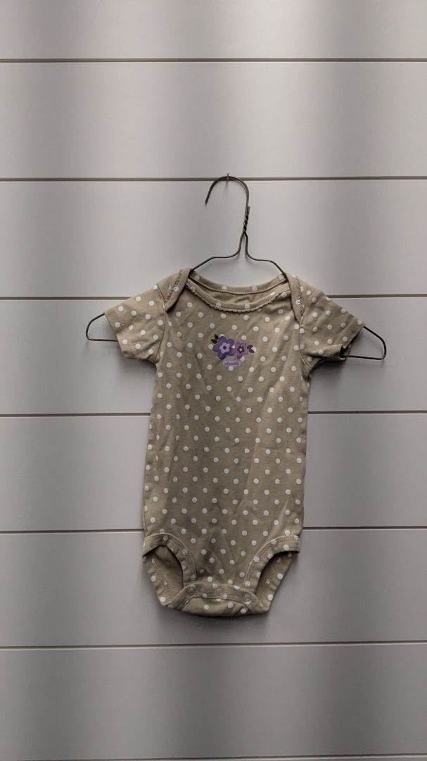 Carters Polka Dot Flower Short Sleeve - 3mo