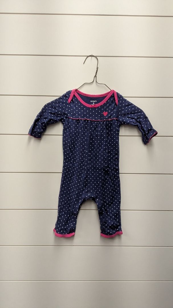 Carters Polka Dot Pajamas - 3mo