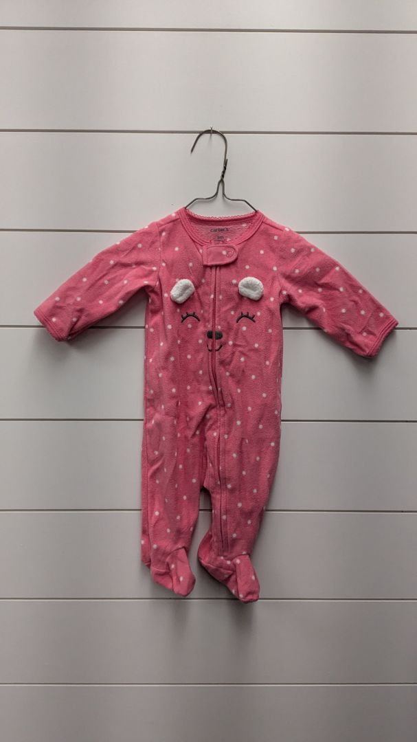 Carters Fleece Bear Pajamas - 3mo