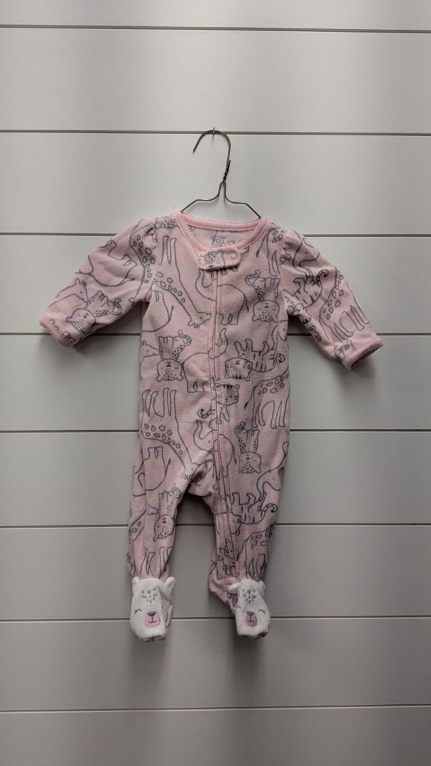 Carters Fleece Animal Pajamas - 3mo
