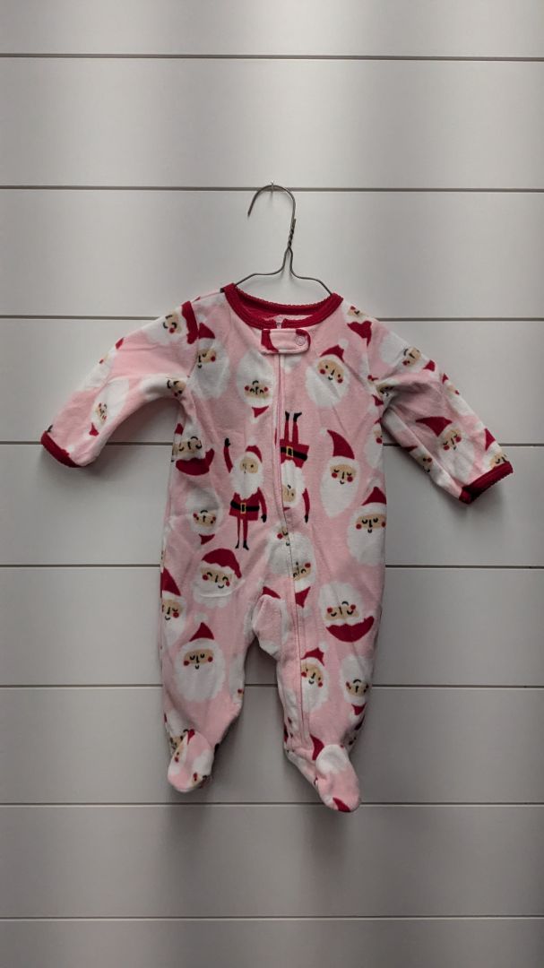 Carters Fleece Santa Pajamas - 3mo