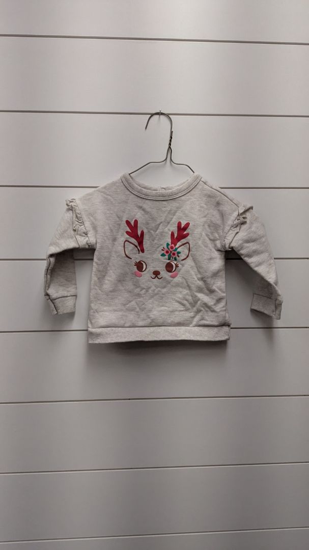 Cat & Jack Reindeer Sweatshirt - 12mo