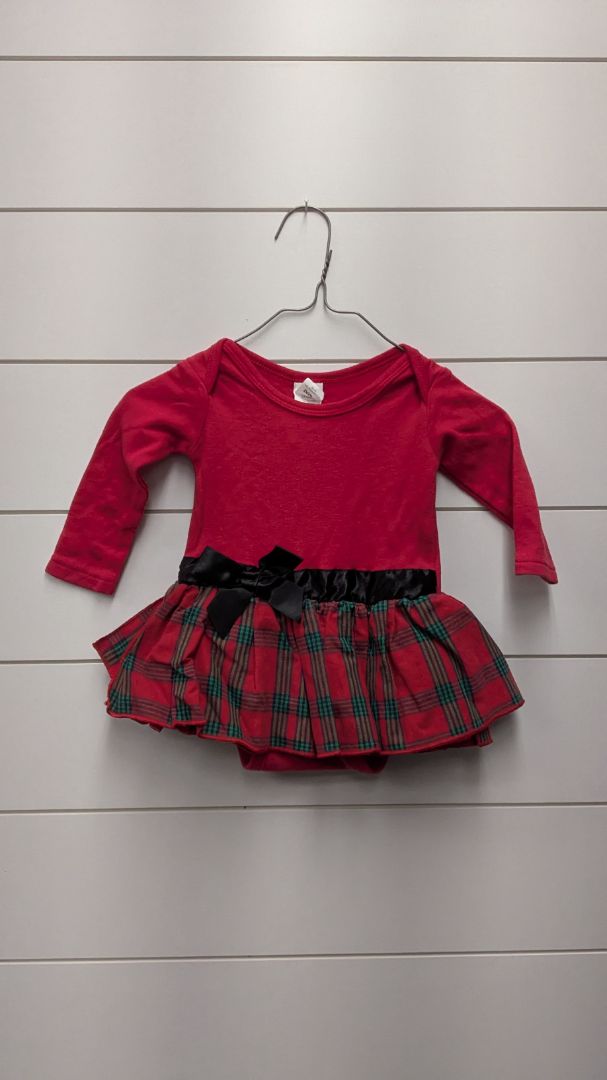 Ella Jackson Plaid Christmas Dress - 6mo