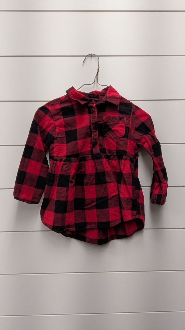 Cat & Jack Plaid Long Sleeve - 4t