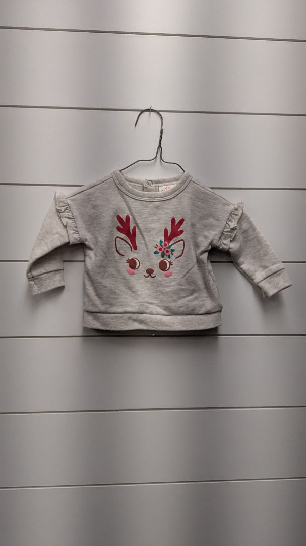 Cat & Jack Reindeer Sweatshirt - 6mo