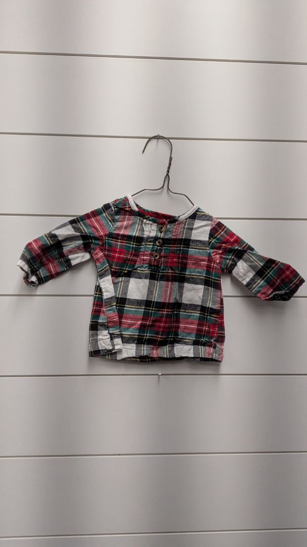Carters Plaid Long Sleeve - 3mo