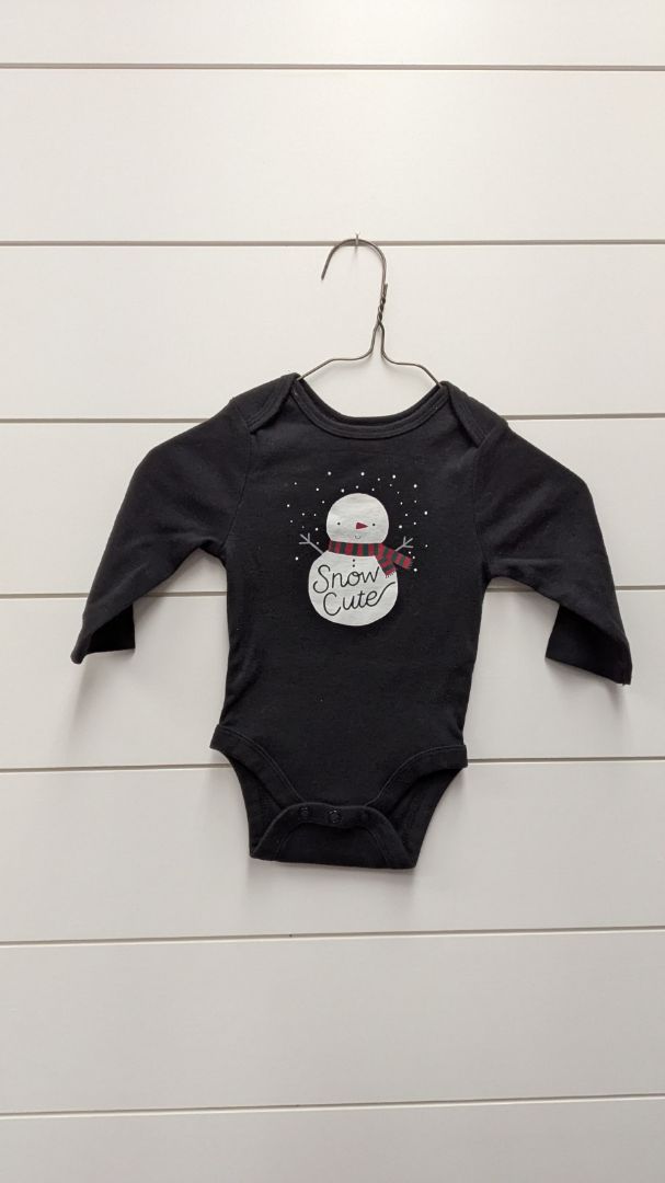 Jumping Beans Snowman Long Sleeve - 3mo
