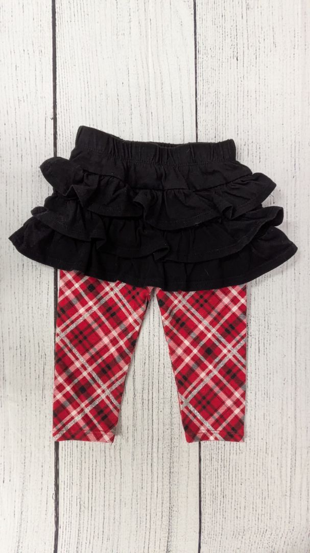 Garanimals Plaid Leggings & Skirt - 6mo