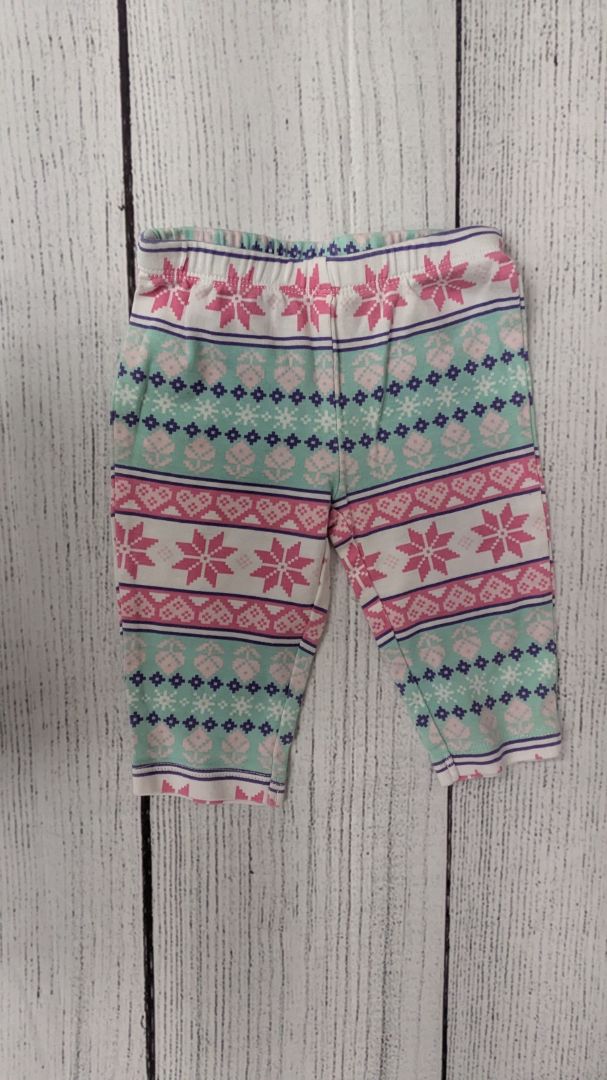 Carters Snowflake Leggings - 3mo