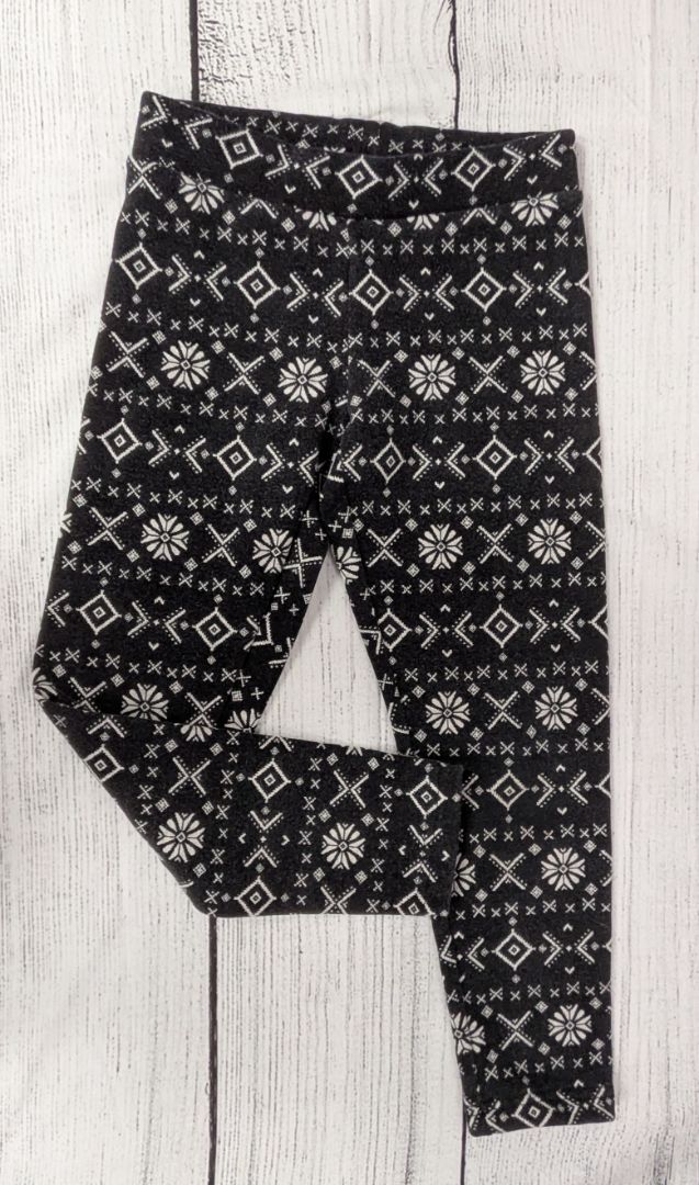 Old Navy Snowflake Fleece Lined Leggings - 8