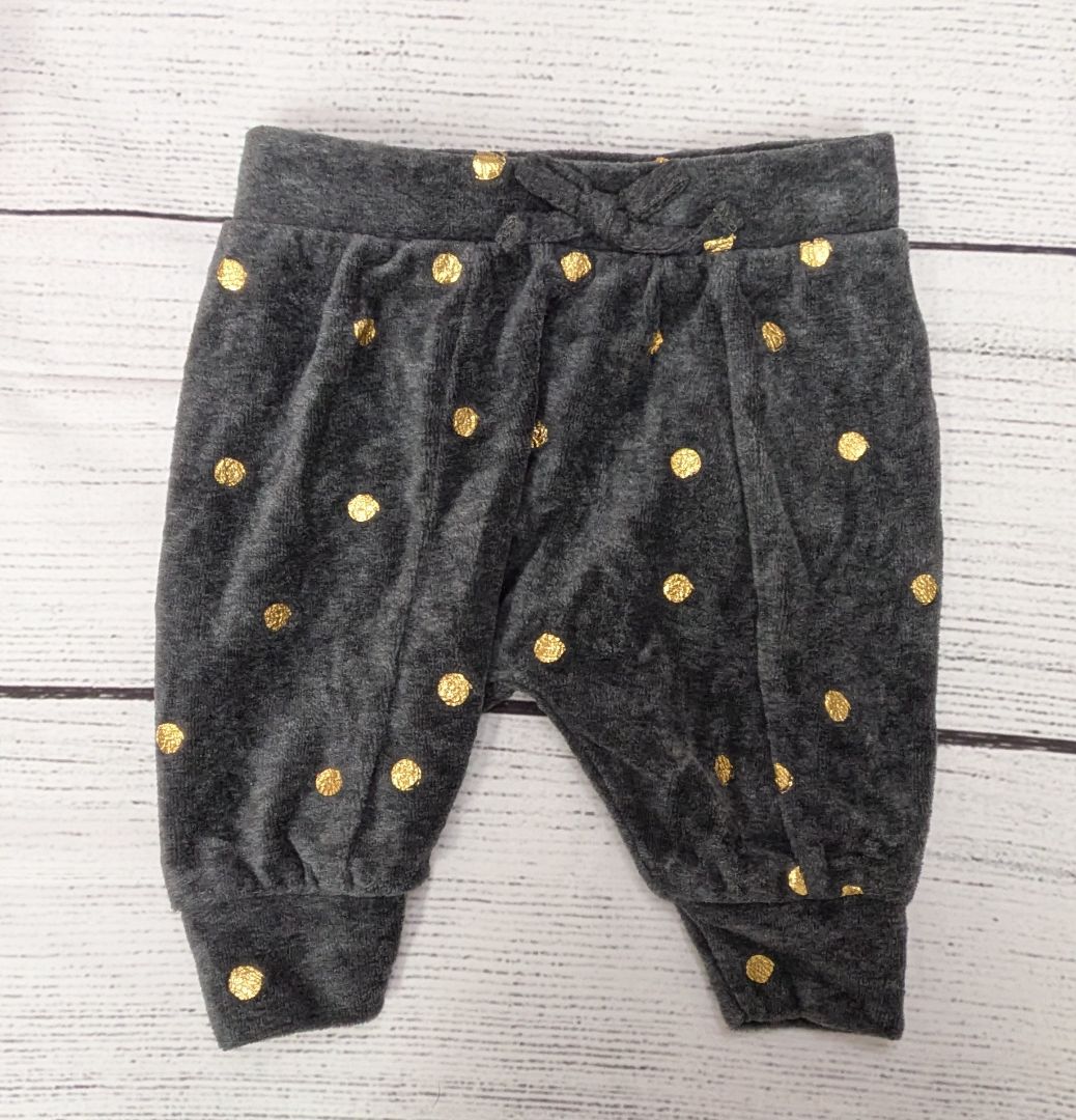 JESSICA SIMPSON Velvet Polka Dot Pants - 6mo