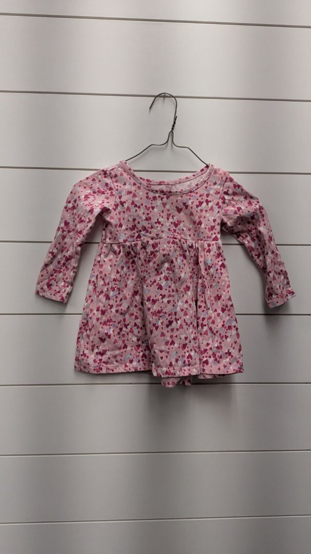 KIDTOPIA Heart Long Sleeve Dress - 12mo